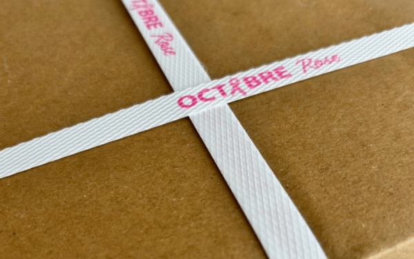 Feuillard imprimé Gutenstrap® Gamme standard Octobre Rose
