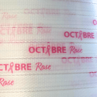 Feuillards de cerclage personnalisé pour octobre rose