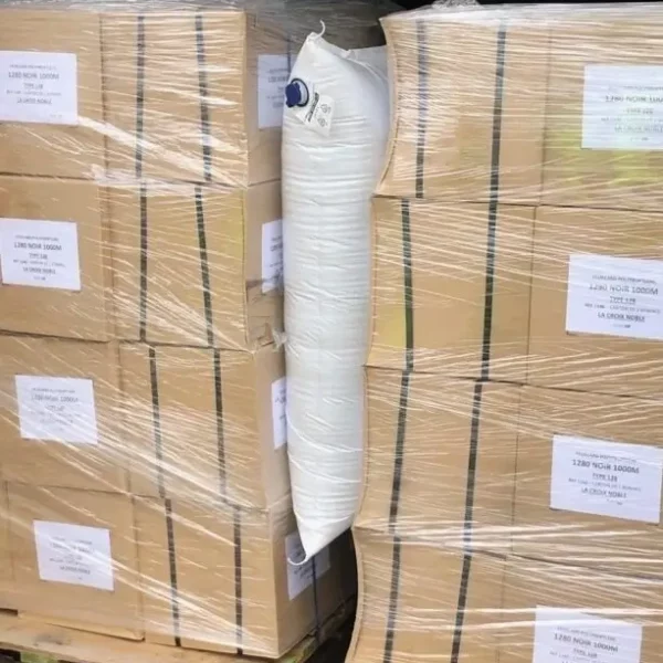 Coussins de calage entre palettes de cartons