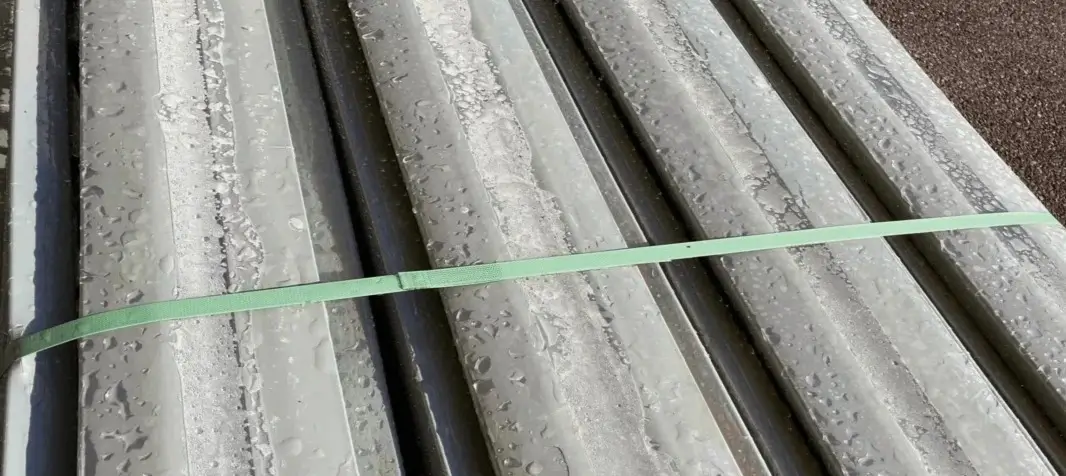 High-strength metal strapping
